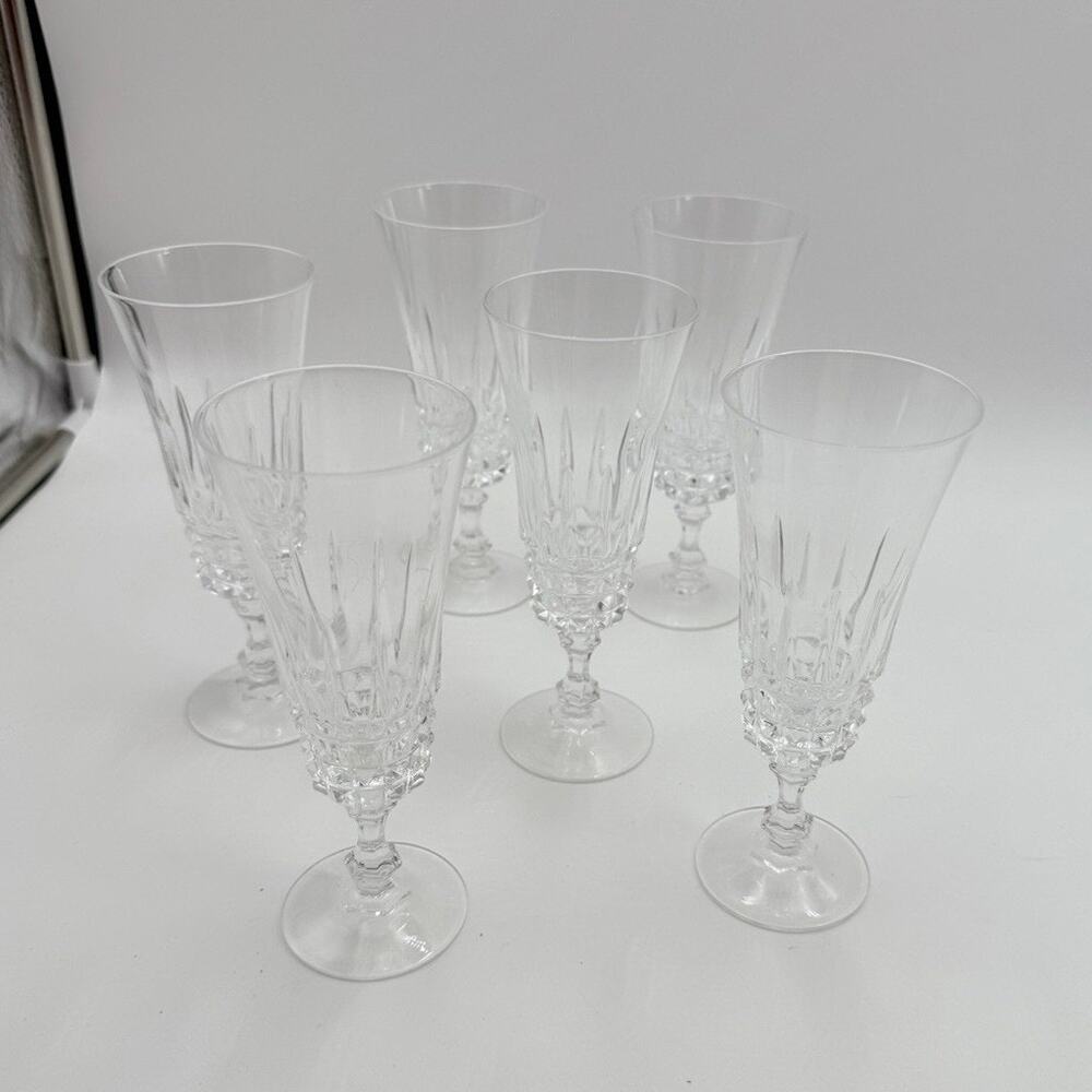 W M Dalton Unit No 3 Parfait Sour French Lead Crystal 6 1/2" Pair Of 2 ($/pr)